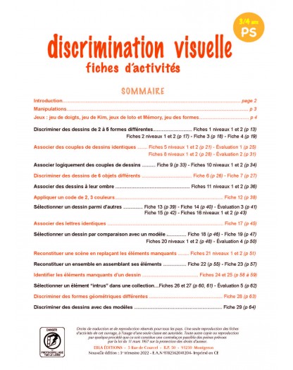 Discrimination visuelle PS