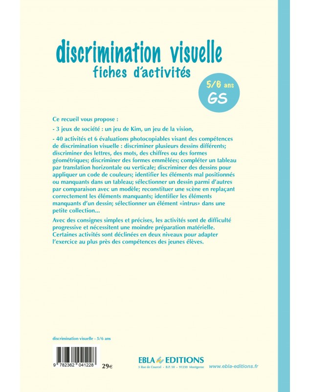 Discrimination Visuelle Gs | Discrimination visuelle : entourer l ...